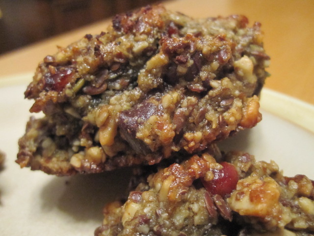 Wheat-free Chocolate-Cranberry Cookies with Mixed Nuts