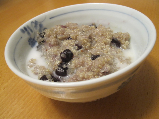 Blueberry Quinoa with Coconut Milk